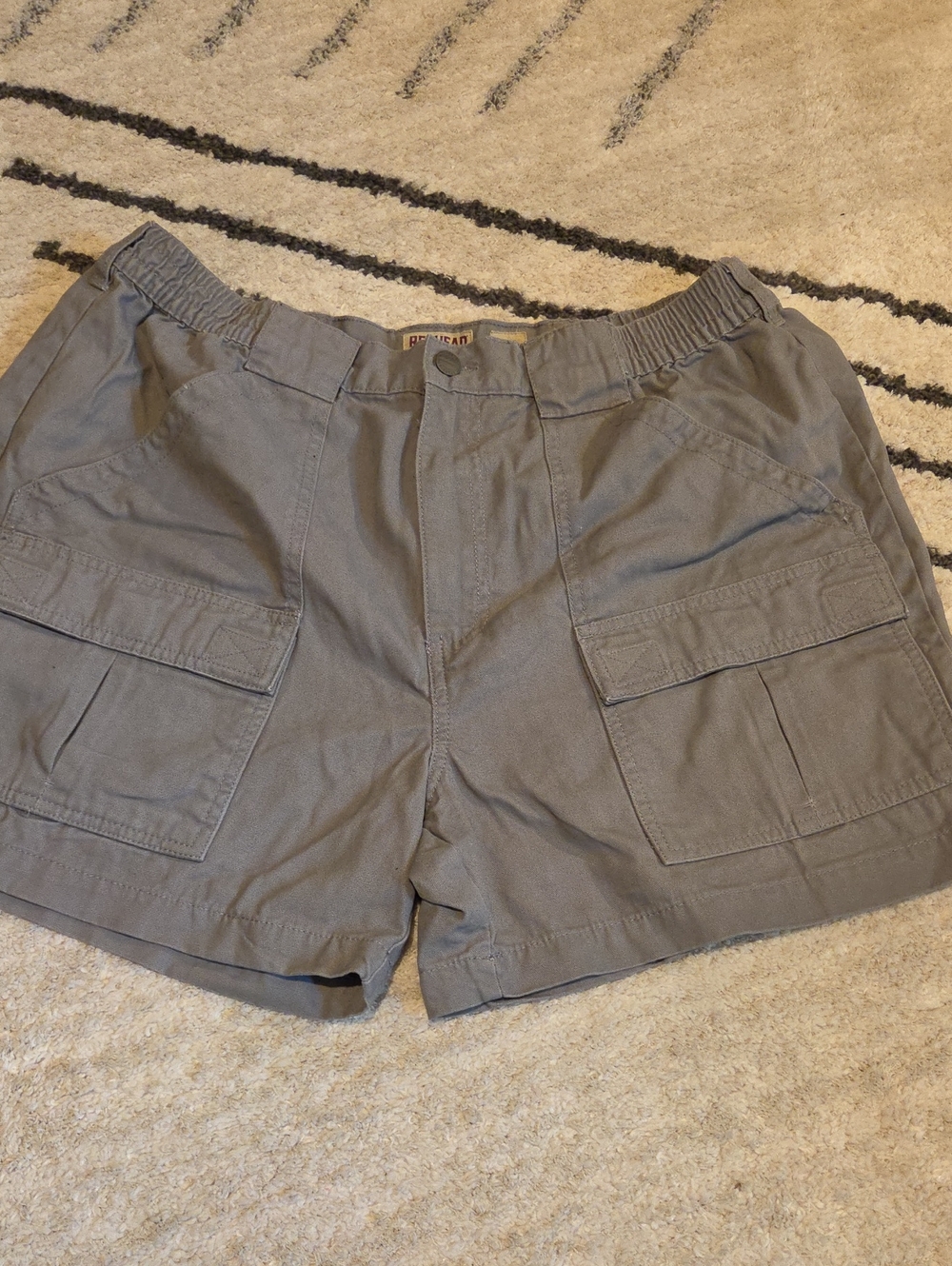 RedHead Gray Cargo Shorts with Elastic Waist